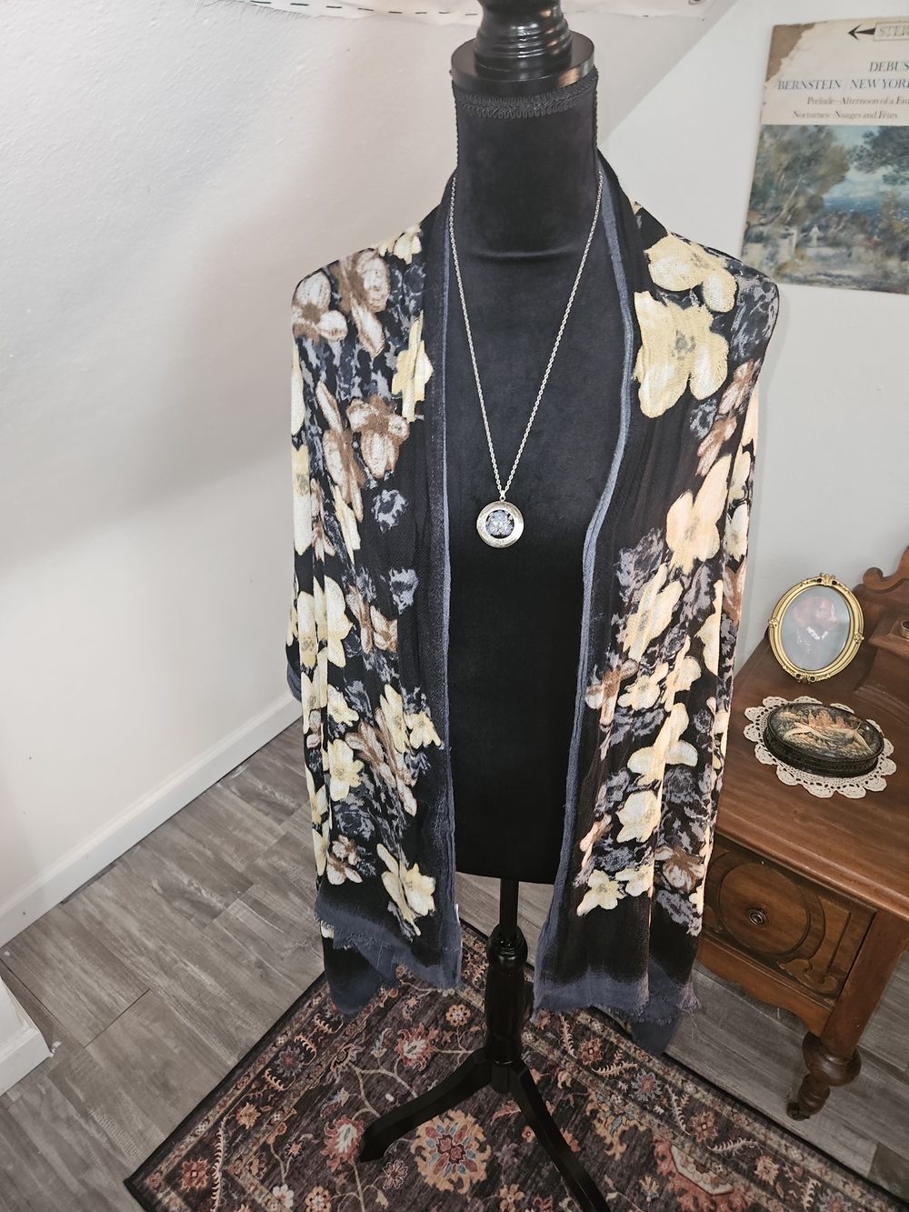 Jessica Simpson Floral Scarf Wrap